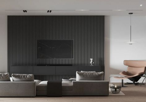 康泰新城105平米三居室现代风格设计案例