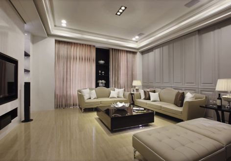 郑西联盟新城古典欧式143平米四室两厅装修案例
