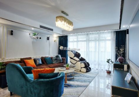 香榭国际130平三居室现代简约风格装修案例