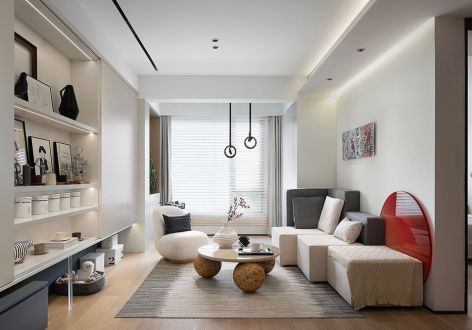 金海国际现代风格92平米三居室装修案例