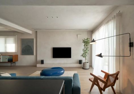 高尚领域103平米三居室简约风格设计案例