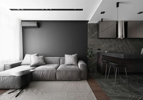 南桥金茂悦100平米三居室现代设计案例