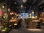 广州咖啡厅混搭风格200平米装修案例