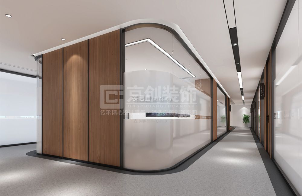 公司走廊装修效果图 办公室走廊设计