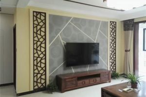 电视墙背景硅藻泥