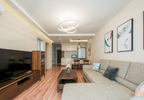 领海浅水湾现代风格112平米三居室装修案例