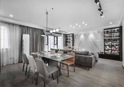 海棠家园130㎡三居室现代风格装修案例