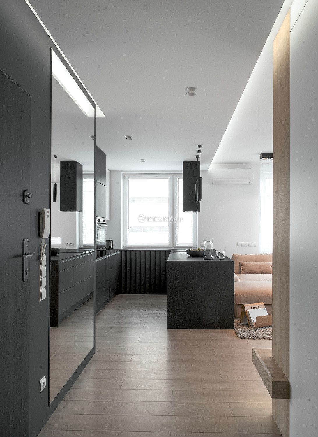 小户型公寓厨房现代简约风格装修效果图