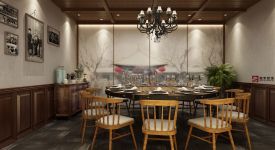 [ 山東舜禾裝飾]濱州臨沂麻辣小龍蝦店海鮮燒烤店餐館裝修設(shè)計(jì)