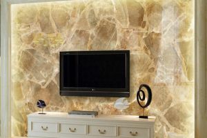 [杭州装修公司]仿玉石材质电视墙装修，方法及特点是什么