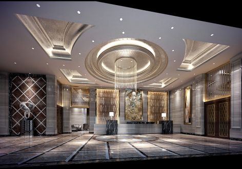 奢华风格1400平米酒店装修案例