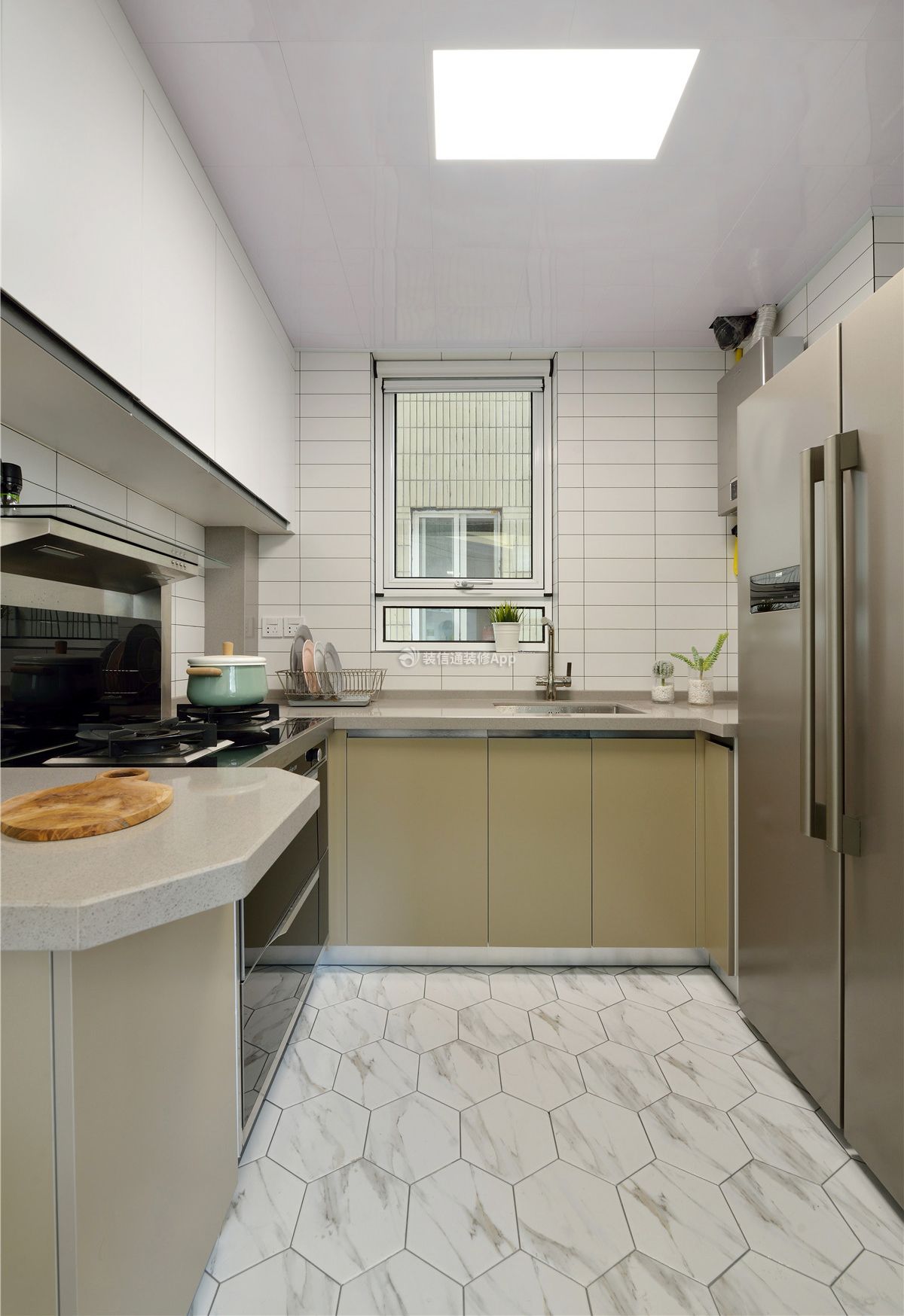 55平米小户型厨房简约现代装修效果图