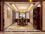 中湾国际中式风格136平米四居室装修案例