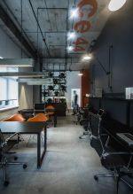 办公室工业风格110平米装修案例