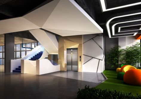 企业展厅现代风格200平米装修案例