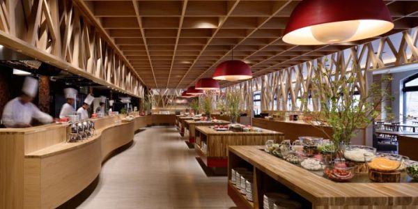 餐饮店现代风格620㎡设计方案