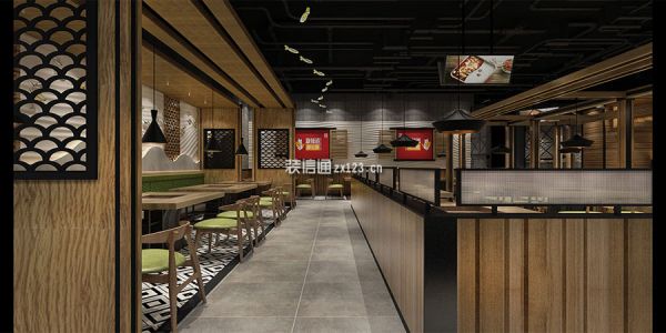 餐饮店工业风格500㎡设计方案