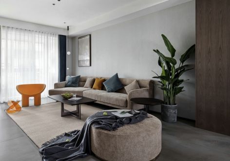 保利和光尘樾123平现代风格三居室装修案例