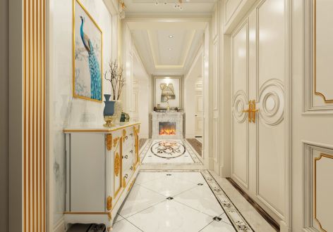 创基丽江国际欧式风格147平米四室两厅装修案例