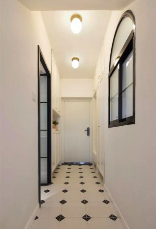 40平方单身公寓走廊地砖装修图片