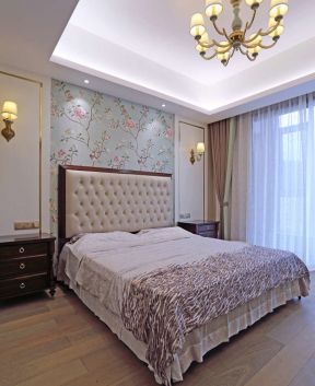 美式卧室装饰 美式卧室装潢效果图 美式卧室家装效果图