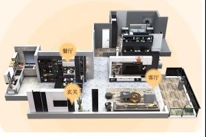 進(jìn)門對著餐廳