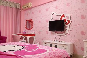 粉色卧室吊顶