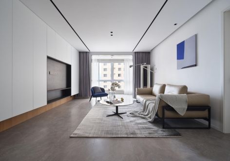 佳兆业悦峰现代风格130平米四居室装修案例
