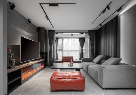 莲香园现代风格106平米三居室装修案例