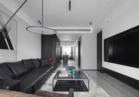 新荣家园现代风格125平米三居室装修案例