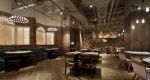 中式原木风299.6平米餐厅装修案例