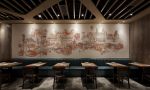 中式原木风299.6平米餐厅装修案例