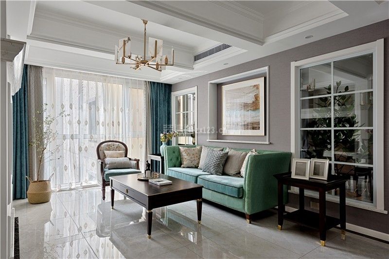 美式客厅装修风格 美式客厅沙发效果图