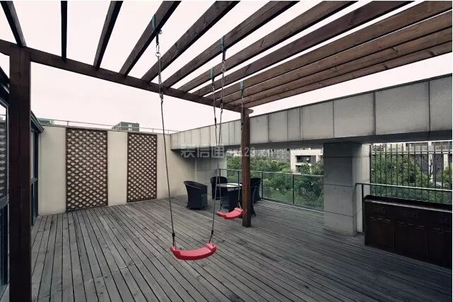 阳台护栏设计图片大全 阳台吊顶生态木