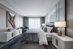 现代风格139平米卧室床家装效果图