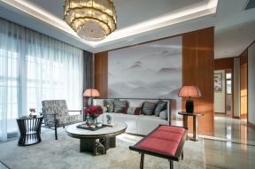 新中式风格177平米客厅沙发家装效果图