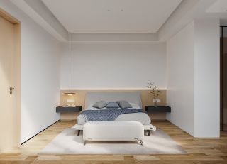 现代风格家庭卧室装潢效果图片