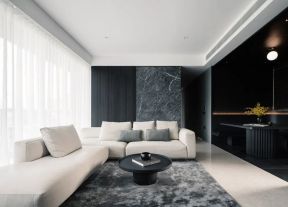 黑白客厅装修效果图欣赏 客厅沙发装饰效果图 客厅沙发装饰图