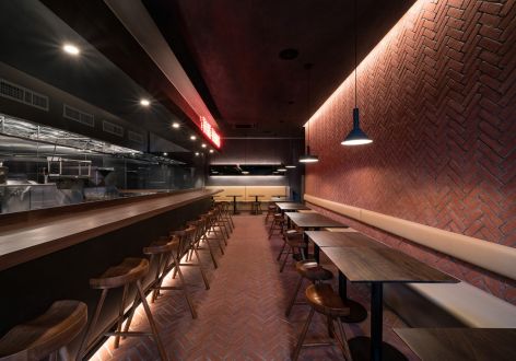 200平方中餐厅复古装修案例