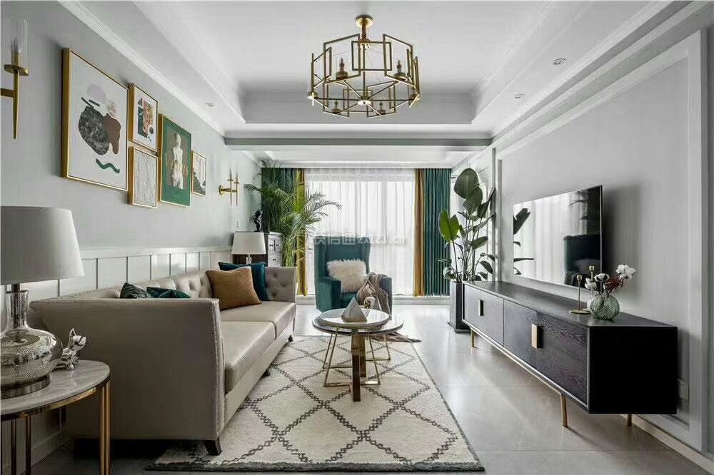 美式客厅装修风格 美式客厅沙发效果图