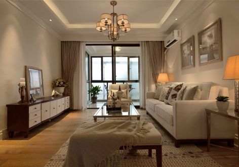 宝裕悦兰湾美式风格144平米四室两厅装修案例