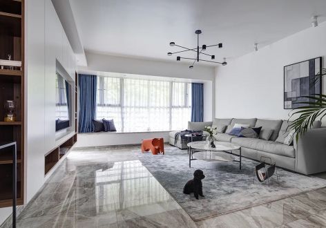 远洋棠悦山水190㎡四居室现代风格装修案例