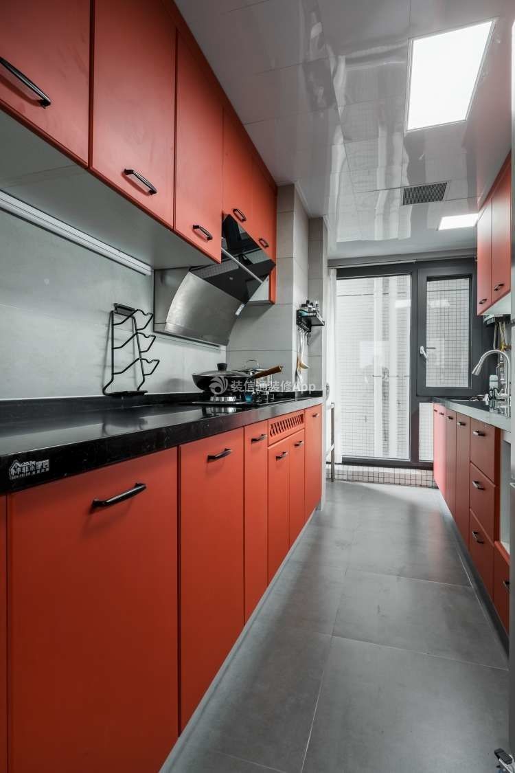 美式风格123平米厨房橱柜装修效果图