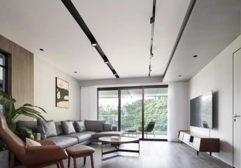 钟山峰景145㎡四居室现代风格装修案例