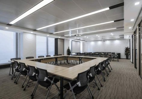 中式1500平米深圳松岗科技办公室装修案例