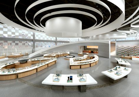 宝石展示中心设计2840平方现代装修案例