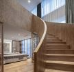 新中式风格美容院室内楼梯装修效果图