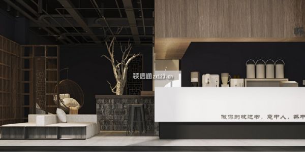 旭辉国际180平现代风格猫咖店装修案例