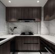80平方米u型厨房现代风格装修效果图