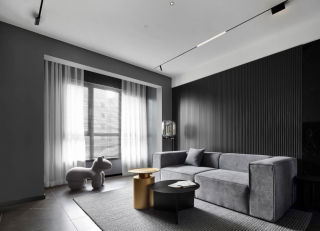 80平方米现代风格沙发背景墙装修效果图